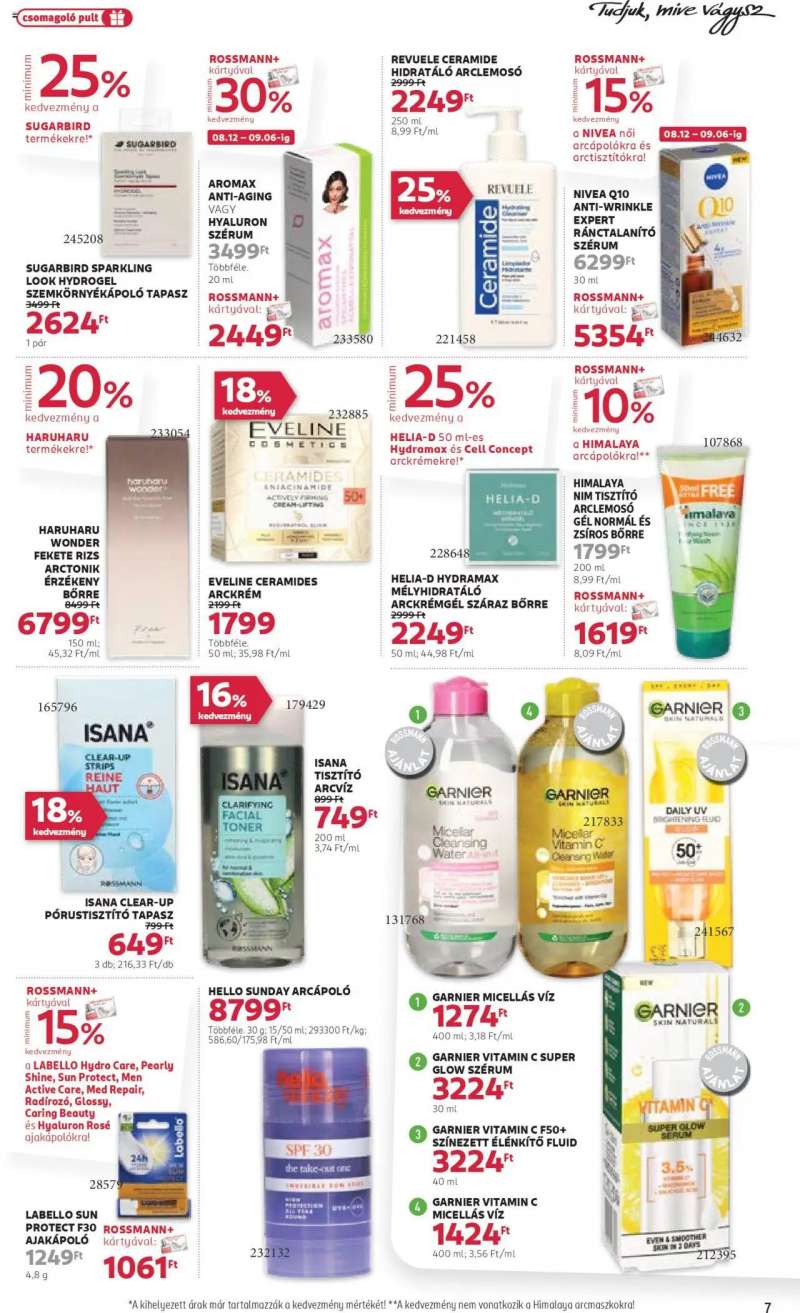 Rossmann Akciós újság Rossmann 7 oldal