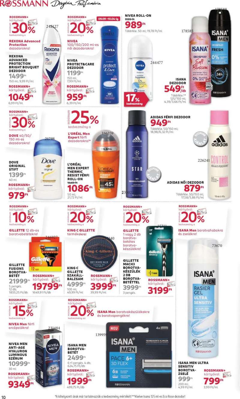 Rossmann Akciós újság Rossmann 10 oldal