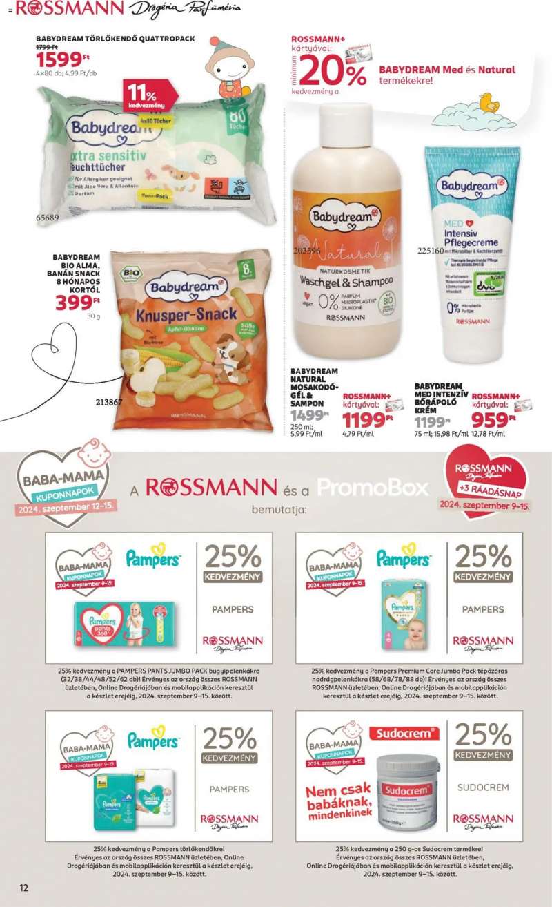 Rossmann Akciós újság Rossmann 12 oldal