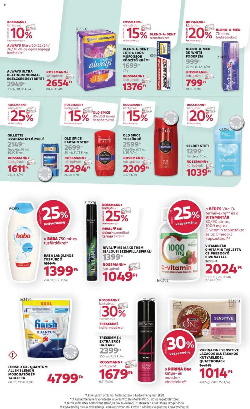 Rossmann Akciós újság Rossmann 22 oldal