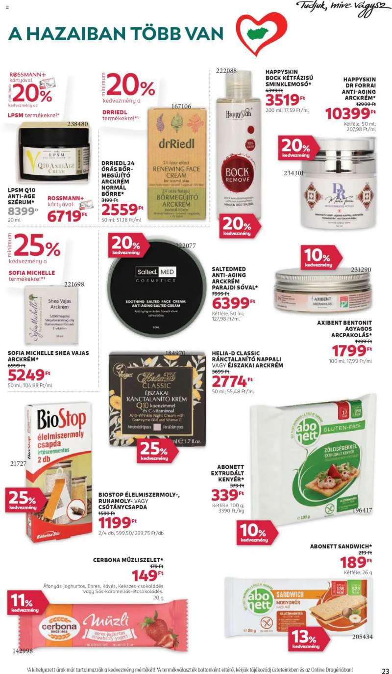 Rossmann Akciós újság Rossmann 25 oldal