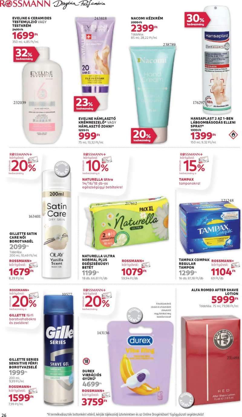 Rossmann Akciós újság Rossmann 28 oldal