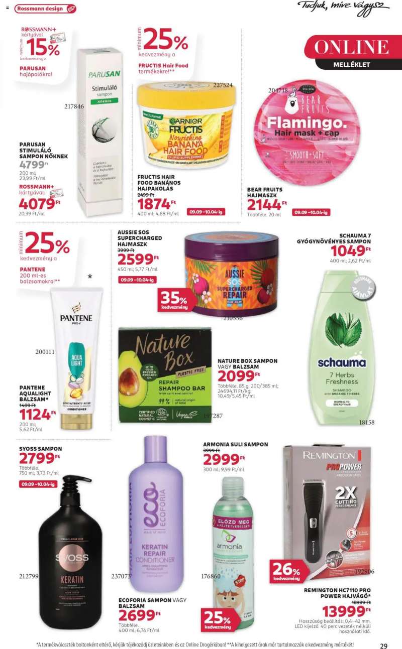 Rossmann Akciós újság Rossmann 31 oldal