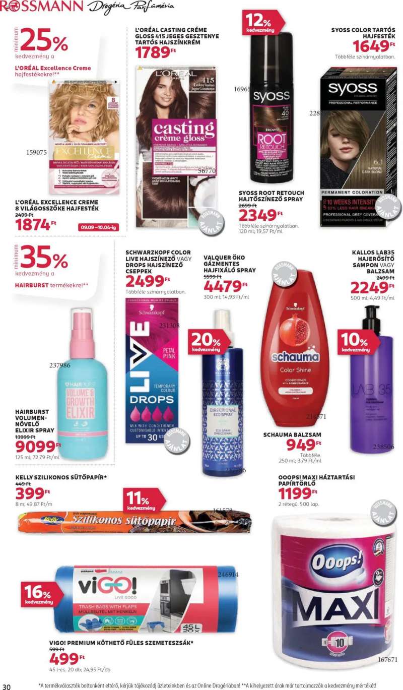 Rossmann Akciós újság Rossmann 32 oldal