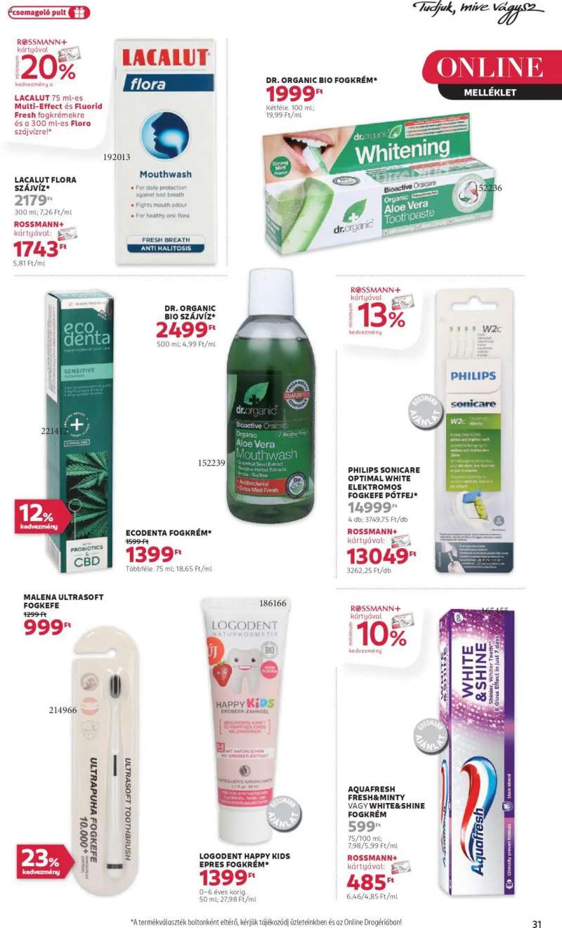 Rossmann Akciós újság Rossmann 33 oldal