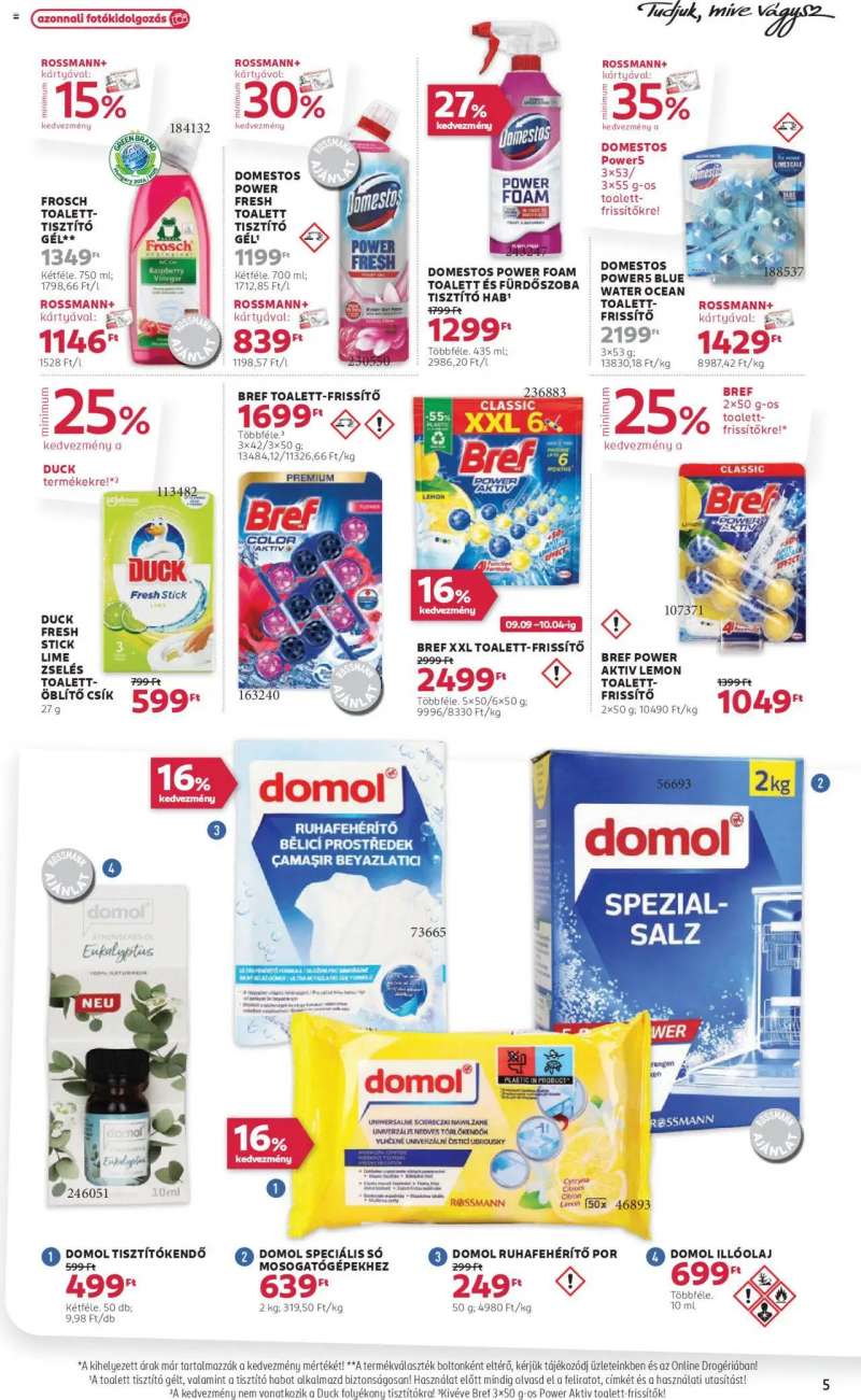 Rossmann Akciós újság Rossmann 5 oldal