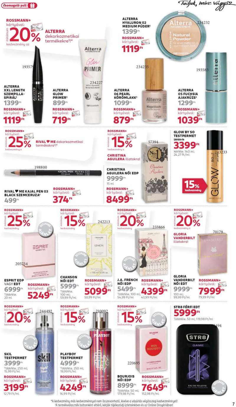 Rossmann Akciós újság Rossmann 7 oldal