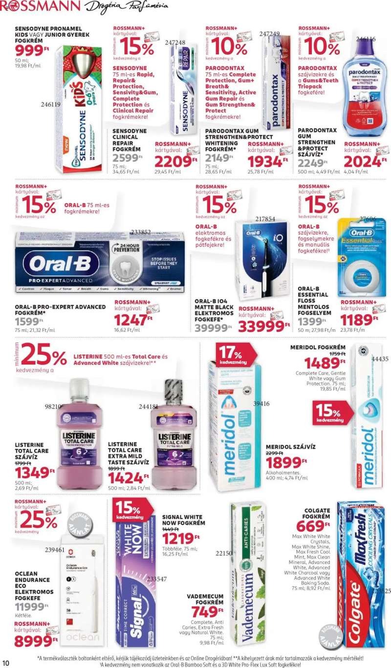 Rossmann Akciós újság Rossmann 10 oldal