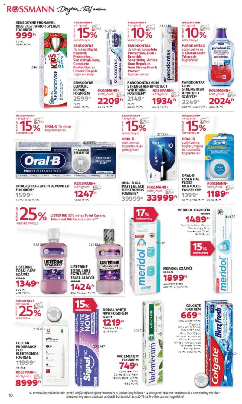 Rossmann Akciós újság Rossmann 10 oldal