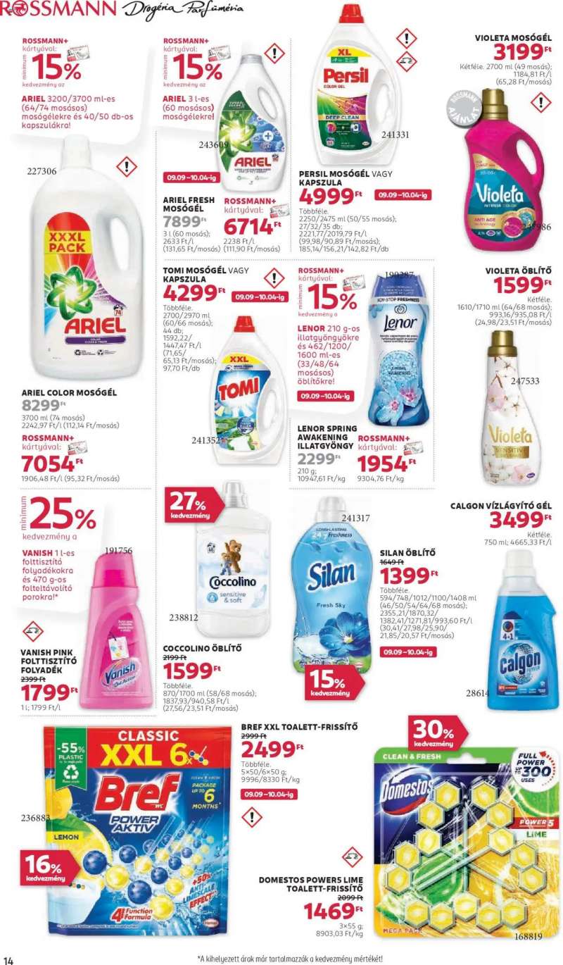 Rossmann Akciós újság Rossmann 16 oldal