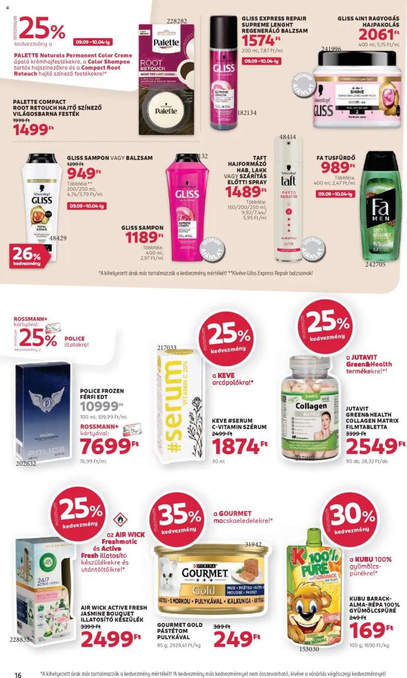 Rossmann Akciós újság Rossmann 18 oldal