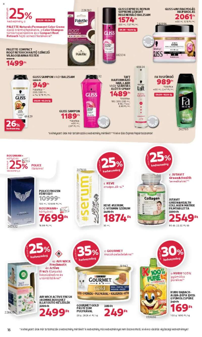 Rossmann Akciós újság Rossmann 18 oldal