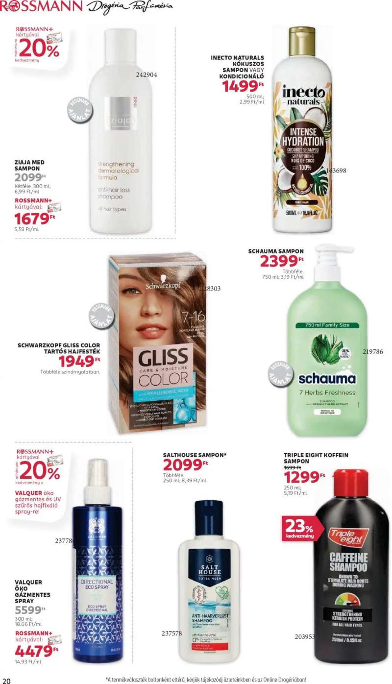 Rossmann Akciós újság Rossmann 22 oldal