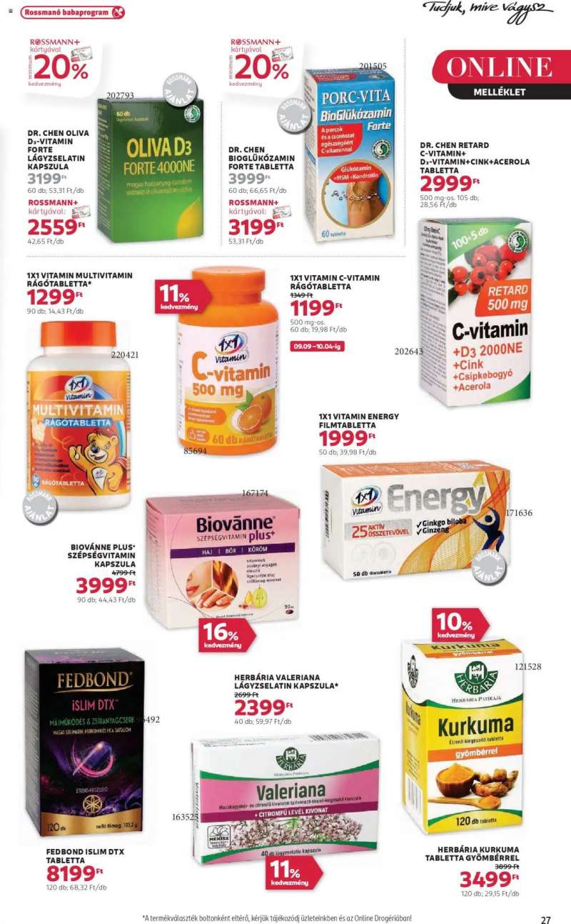 Rossmann Akciós újság Rossmann 29 oldal