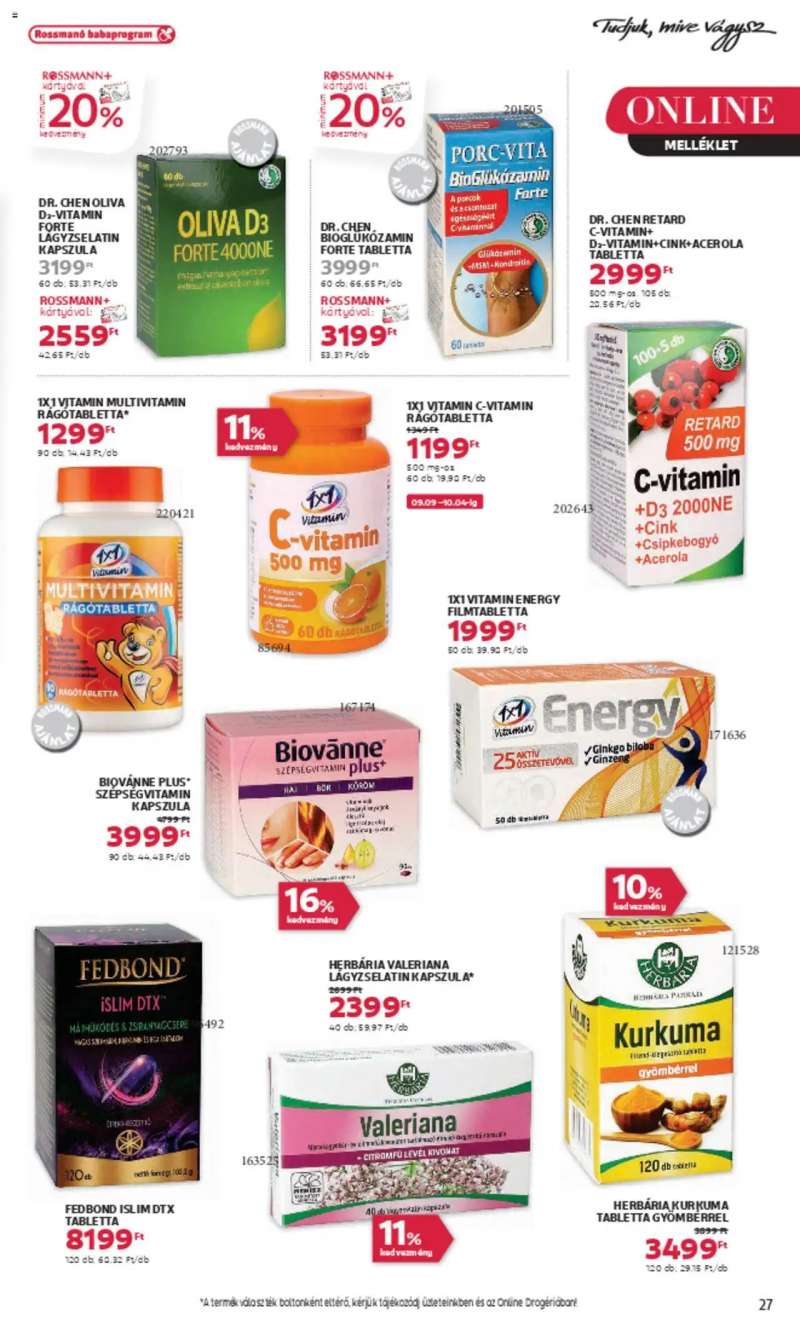 Rossmann Akciós újság Rossmann 29 oldal