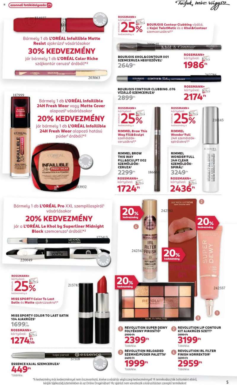 Rossmann Akciós újság Rossmann 5 oldal