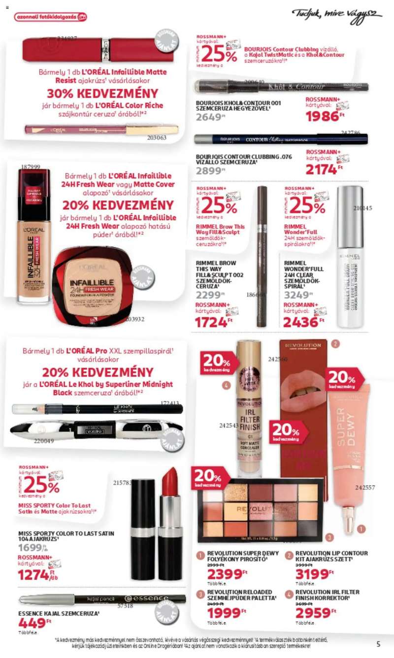 Rossmann Akciós újság Rossmann 5 oldal