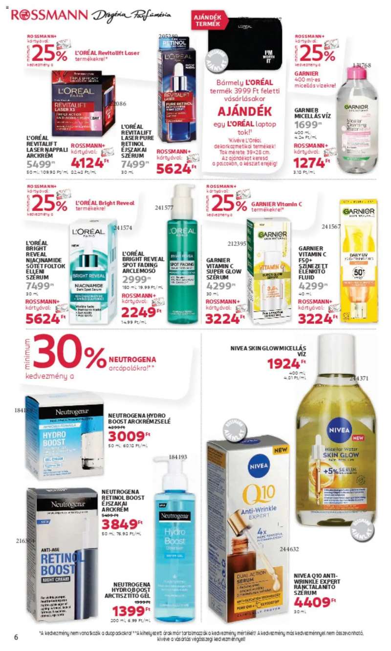 Rossmann Akciós újság Rossmann 6 oldal