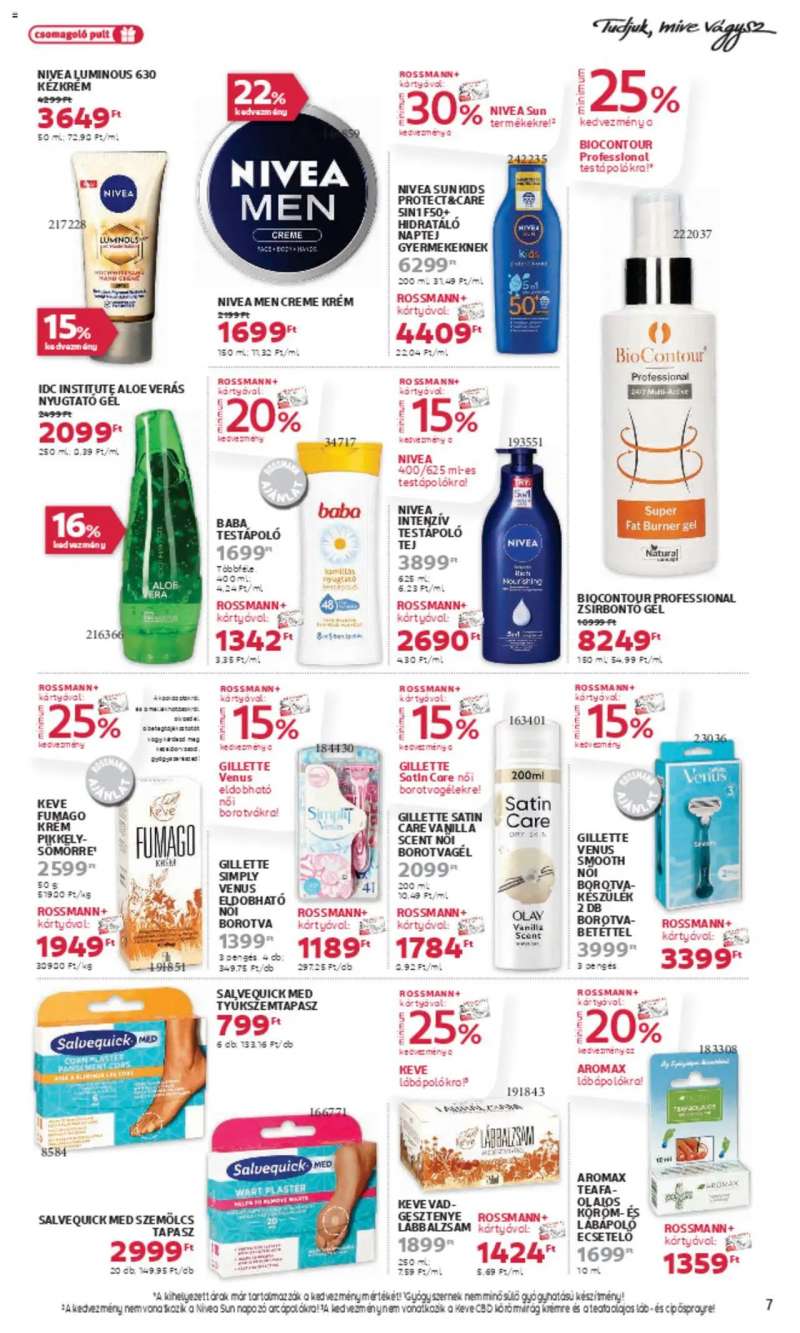 Rossmann Akciós újság Rossmann 7 oldal