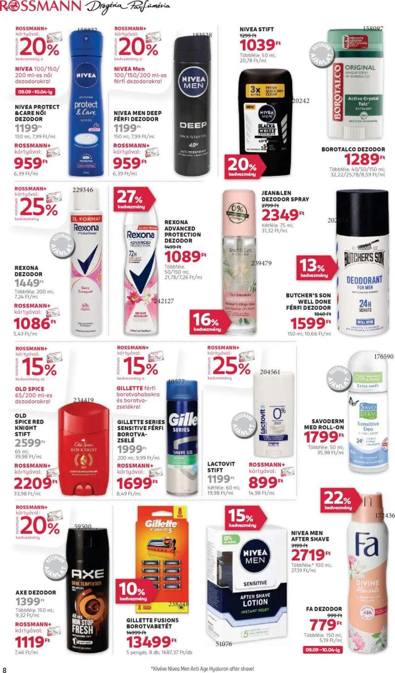 Rossmann Akciós újság Rossmann 8 oldal