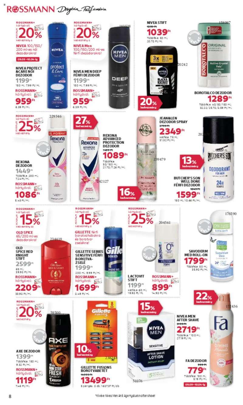 Rossmann Akciós újság Rossmann 8 oldal