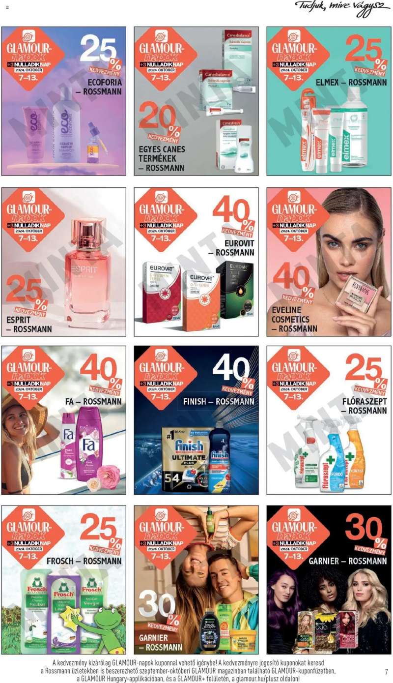 Rossmann Akciós újság Rossmann 7 oldal