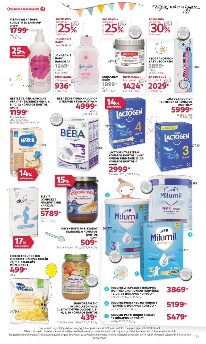 Rossmann Akciós újság Rossmann 11 oldal