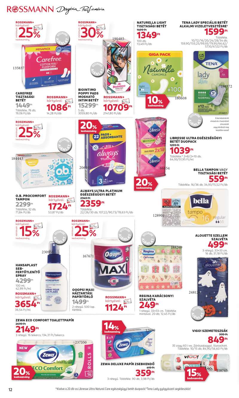 Rossmann Akciós újság Rossmann 14 oldal