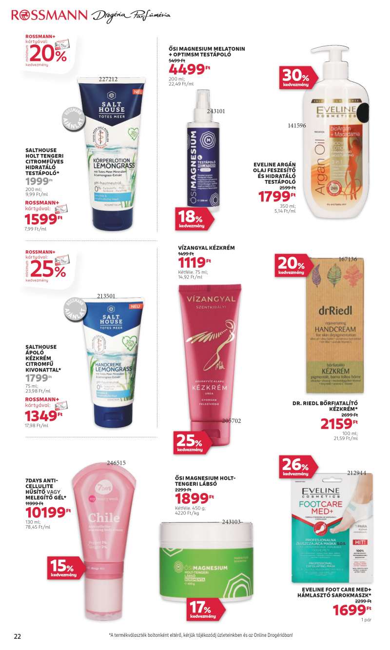 Rossmann Akciós újság Rossmann 24 oldal