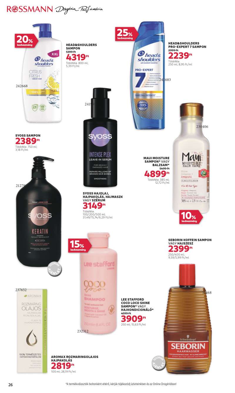 Rossmann Akciós újság Rossmann 28 oldal