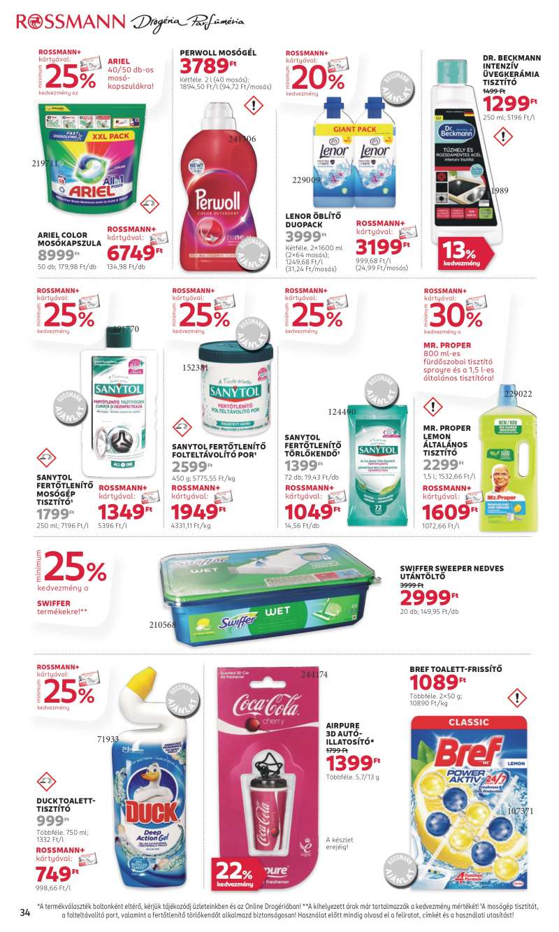 Rossmann Akciós újság Rossmann 36 oldal