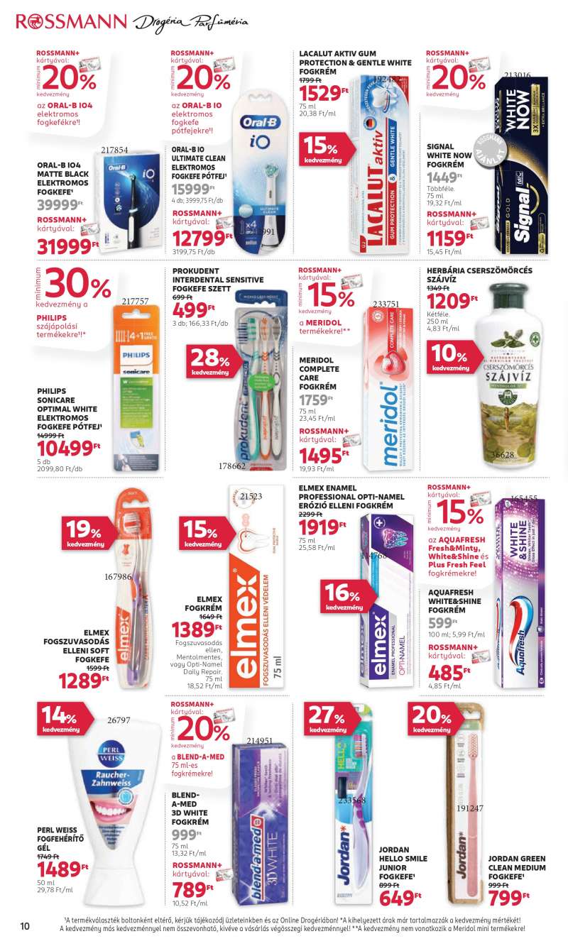 Rossmann Akciós Újság 10 oldal