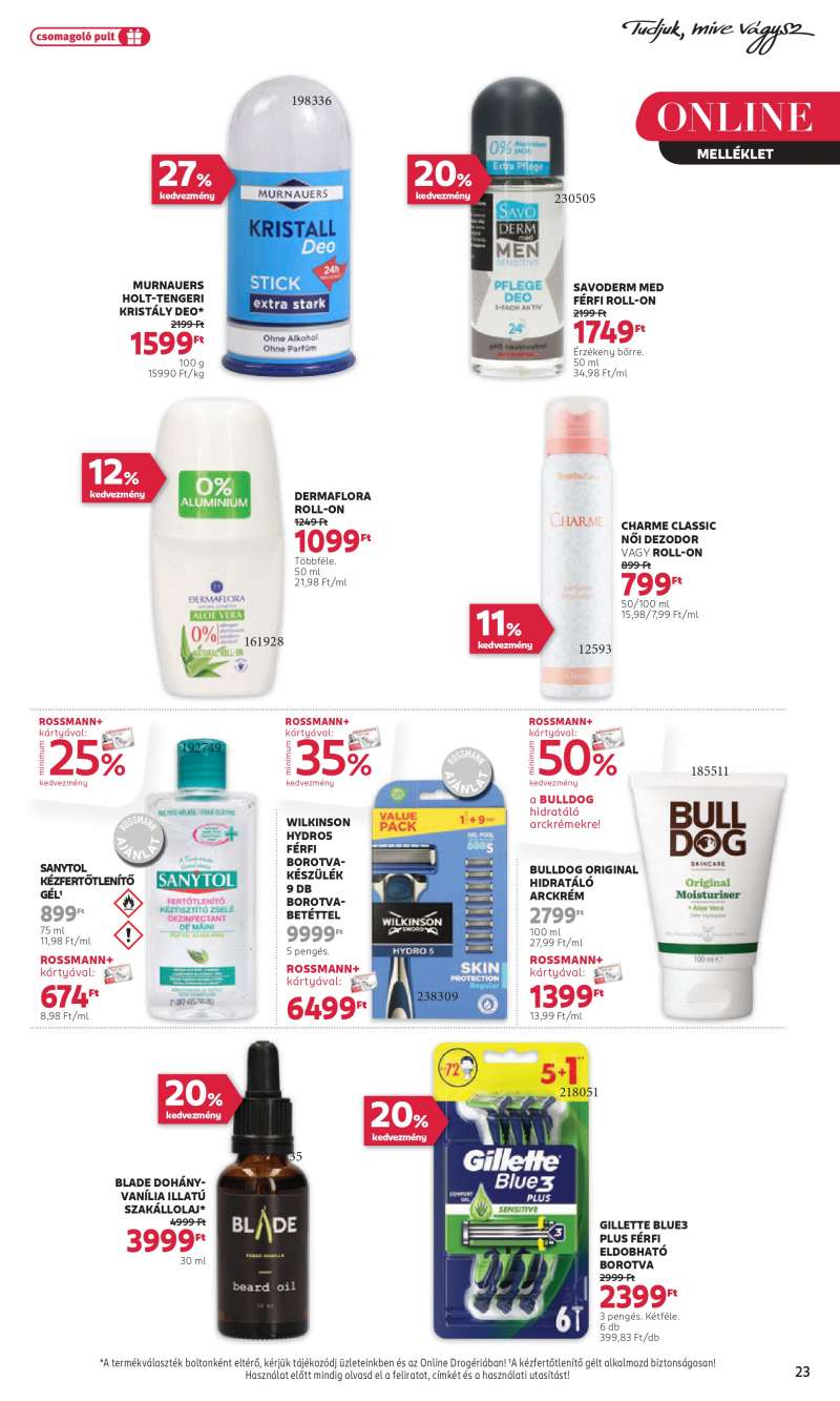 Rossmann Akciós Újság 25 oldal