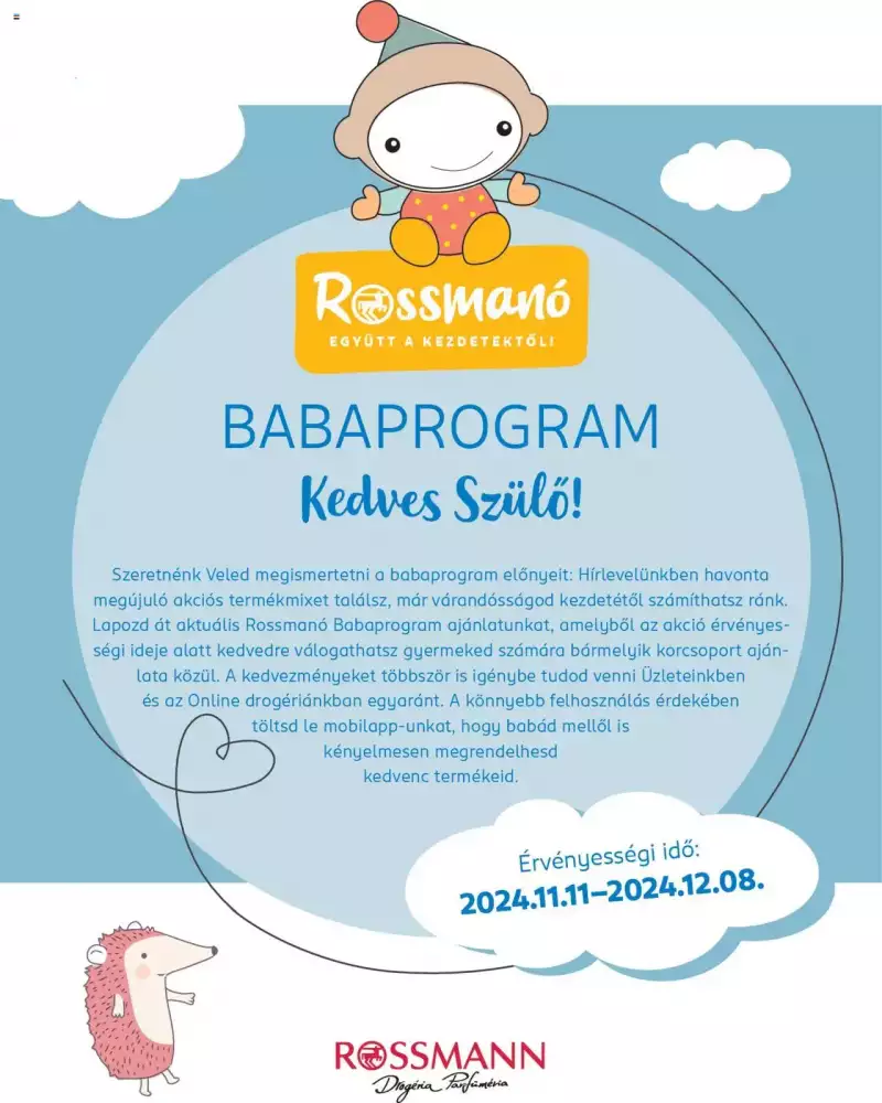 Rossmann Babaprogram 1 oldal