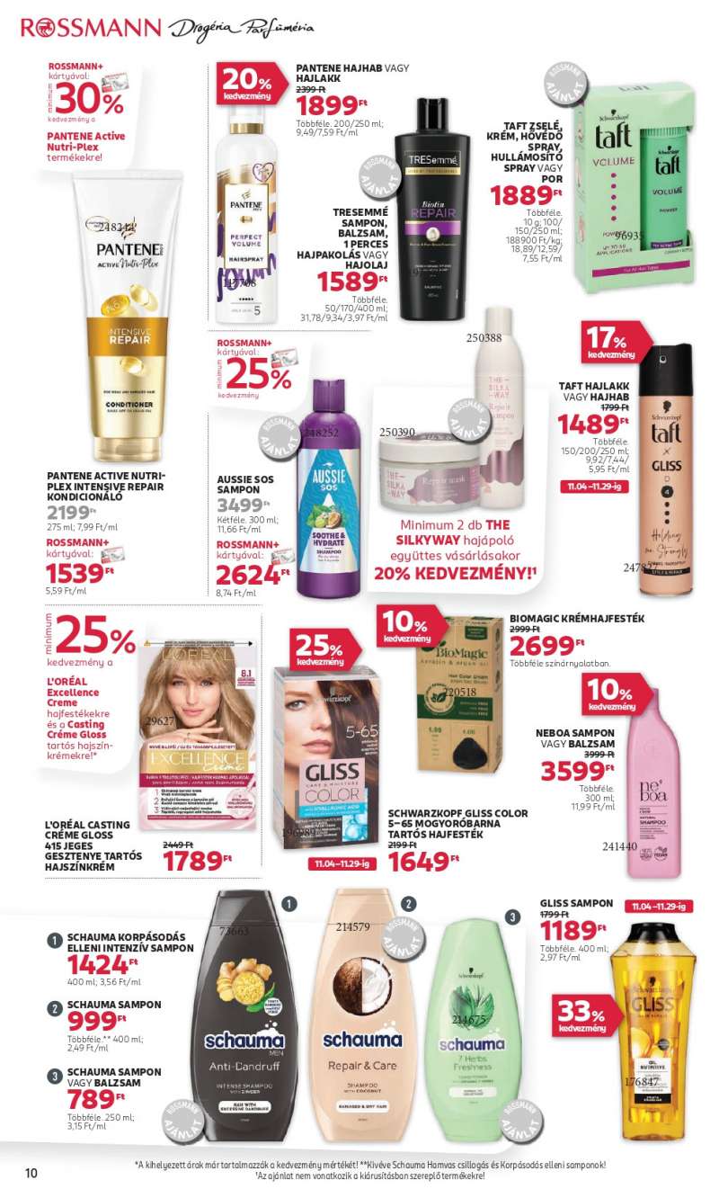 Rossmann Akciós Újság 10 oldal