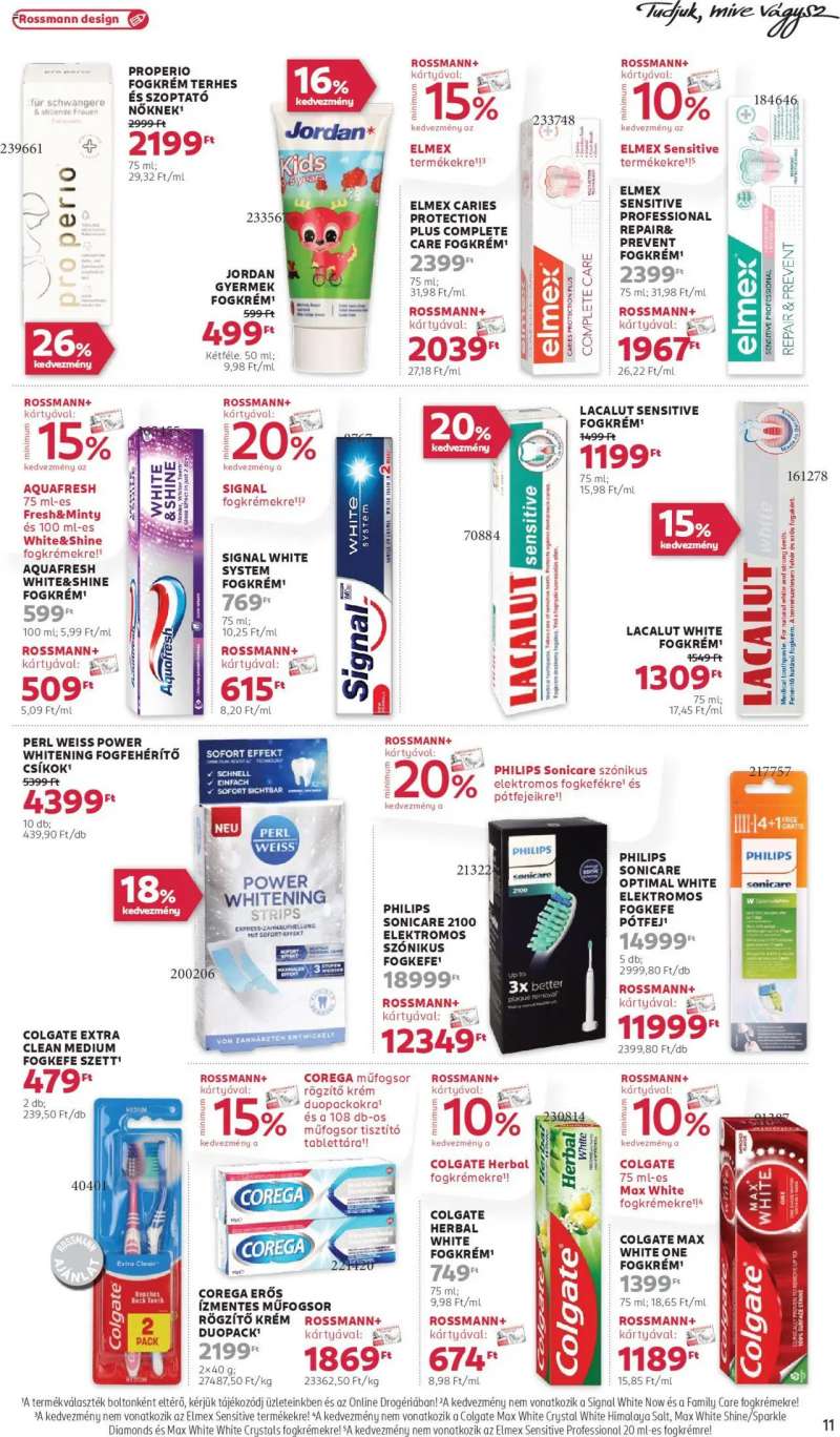 Rossmann Akciós újság Rossmann 11 oldal