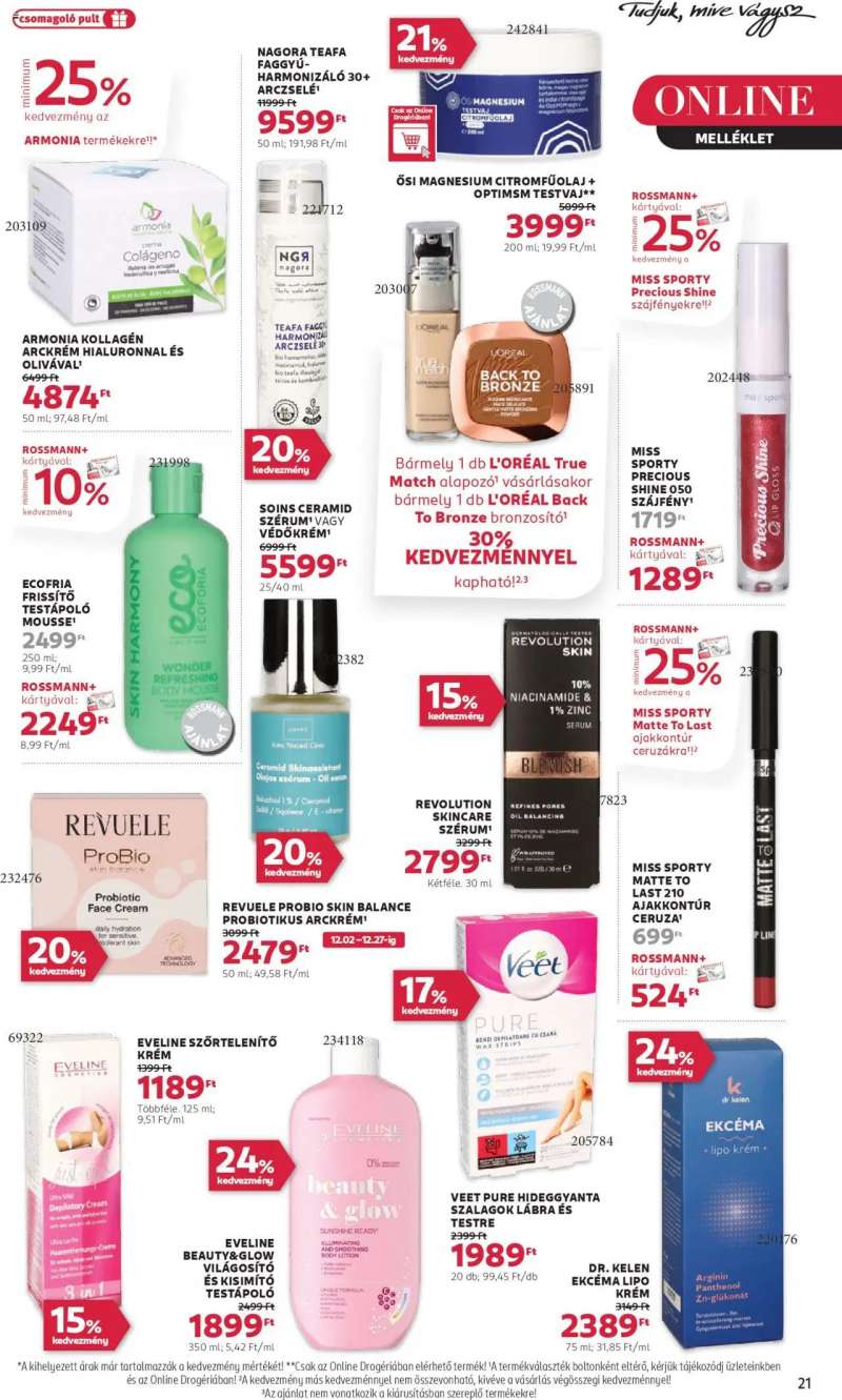 Rossmann Akciós újság Rossmann 23 oldal