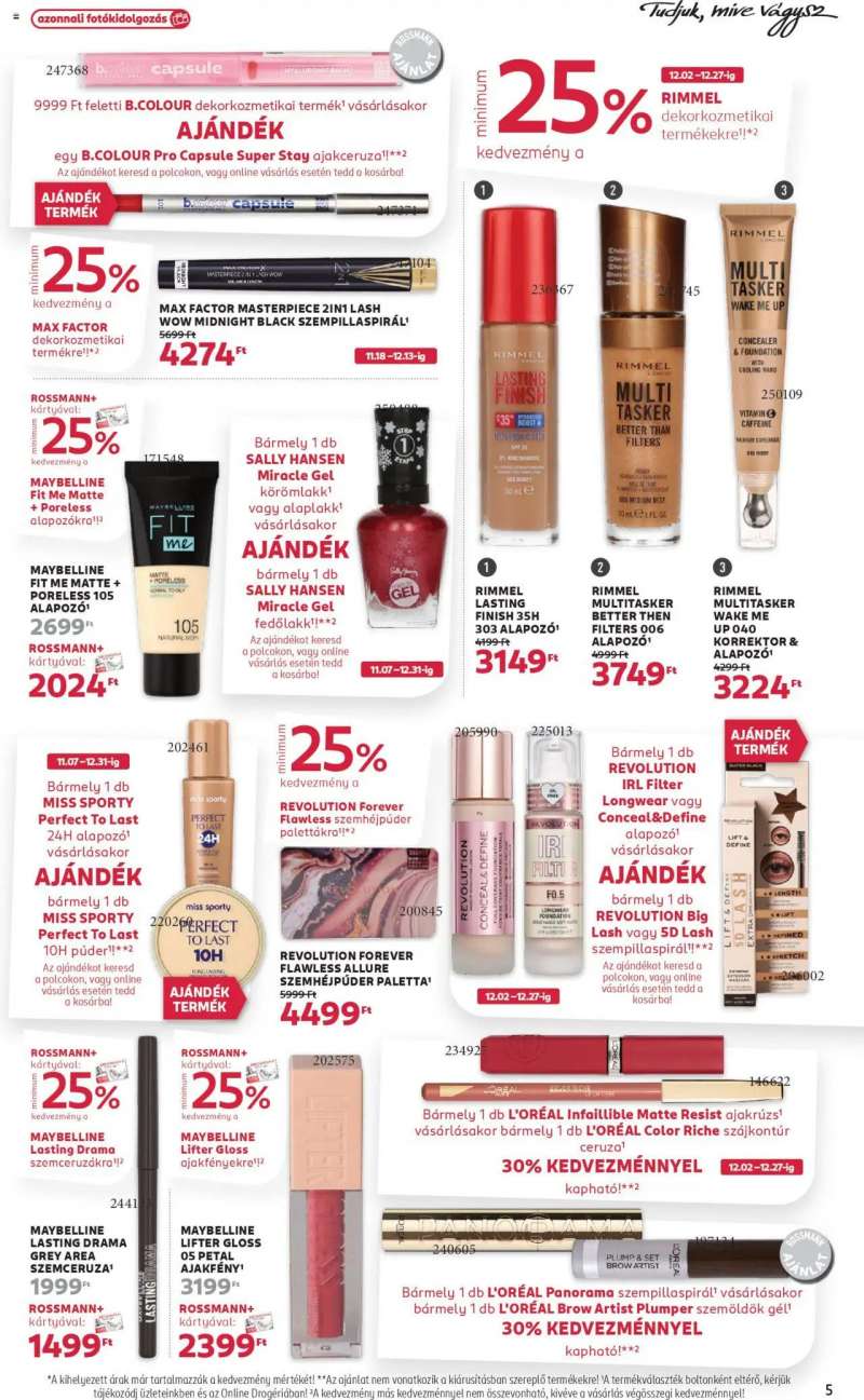 Rossmann Akciós újság Rossmann 5 oldal