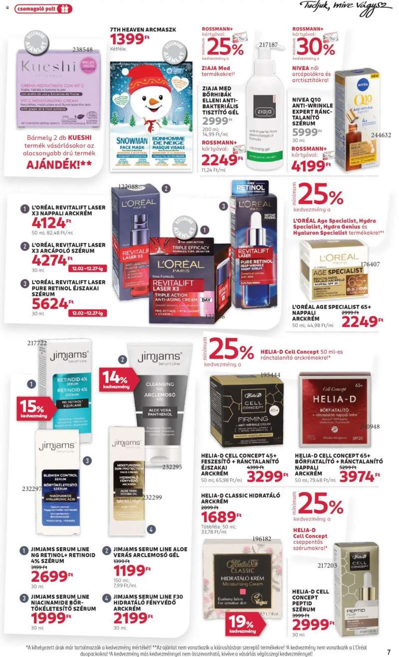 Rossmann Akciós újság Rossmann 7 oldal