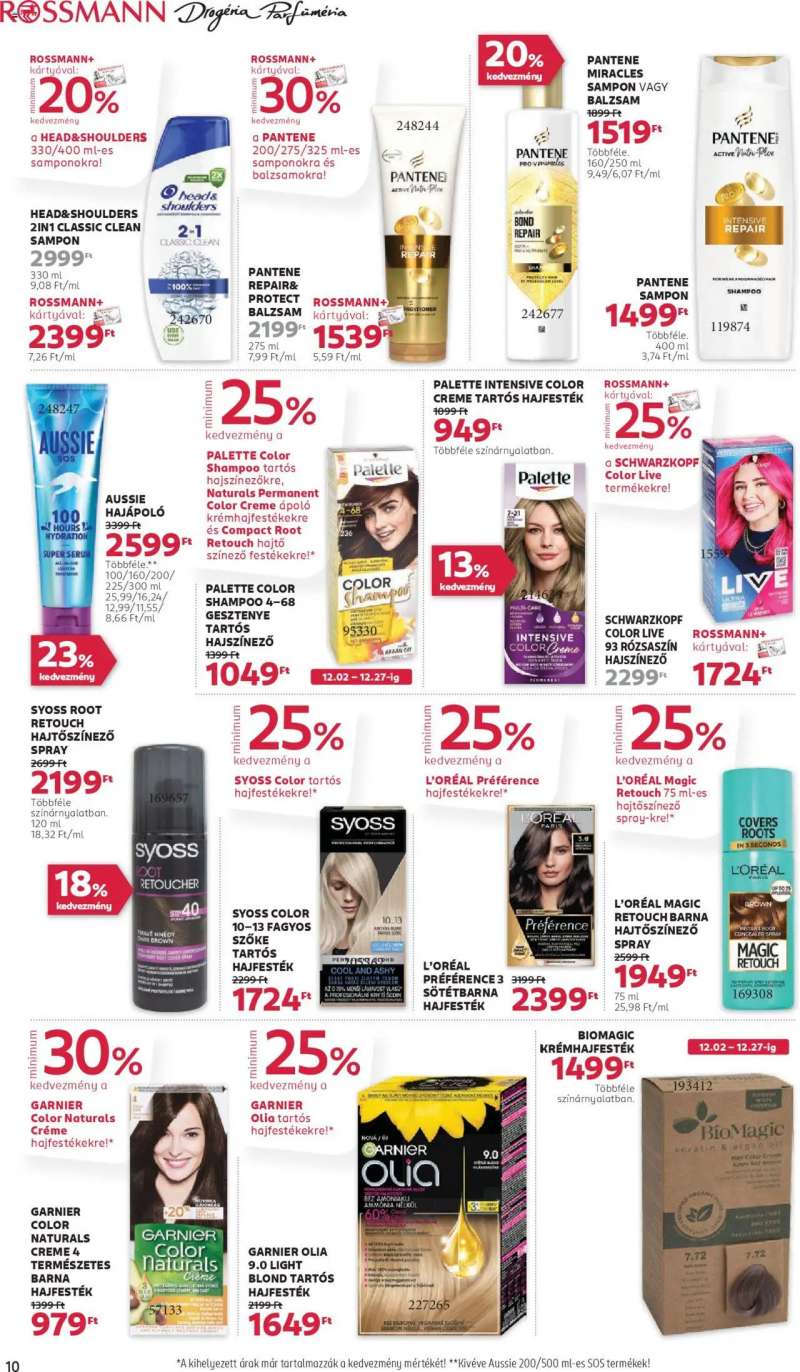 Rossmann Akciós újság Rossmann 10 oldal