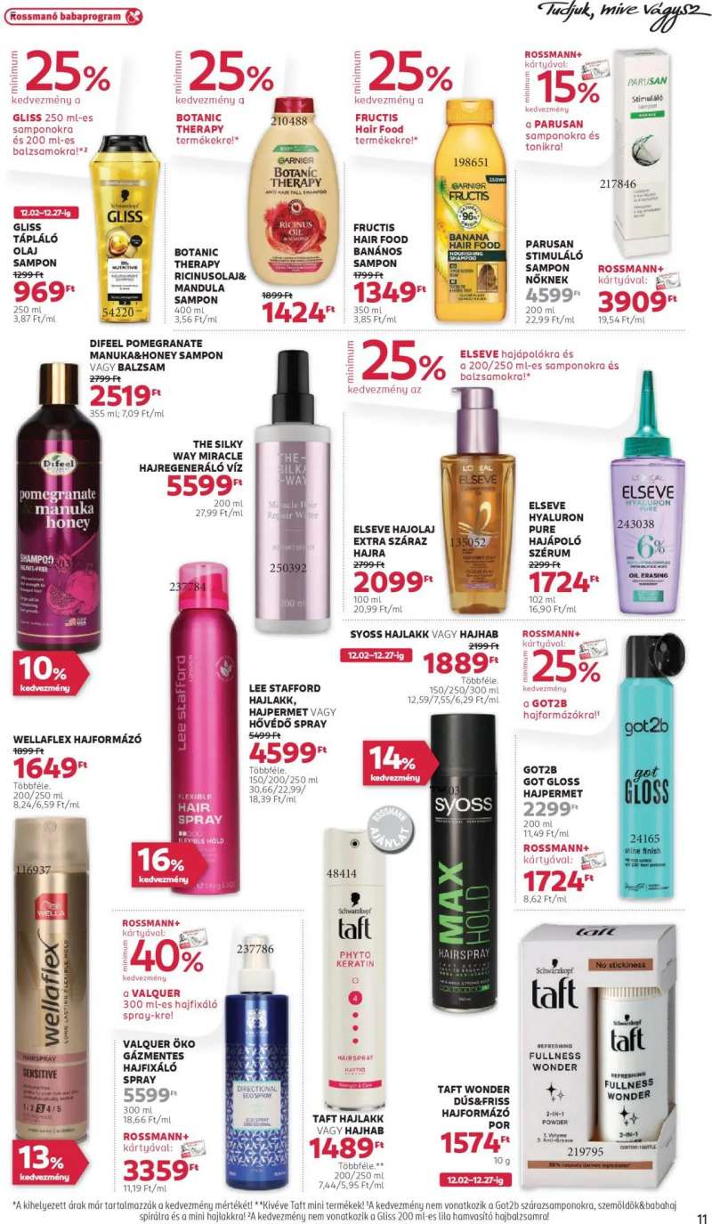 Rossmann Akciós újság Rossmann 11 oldal