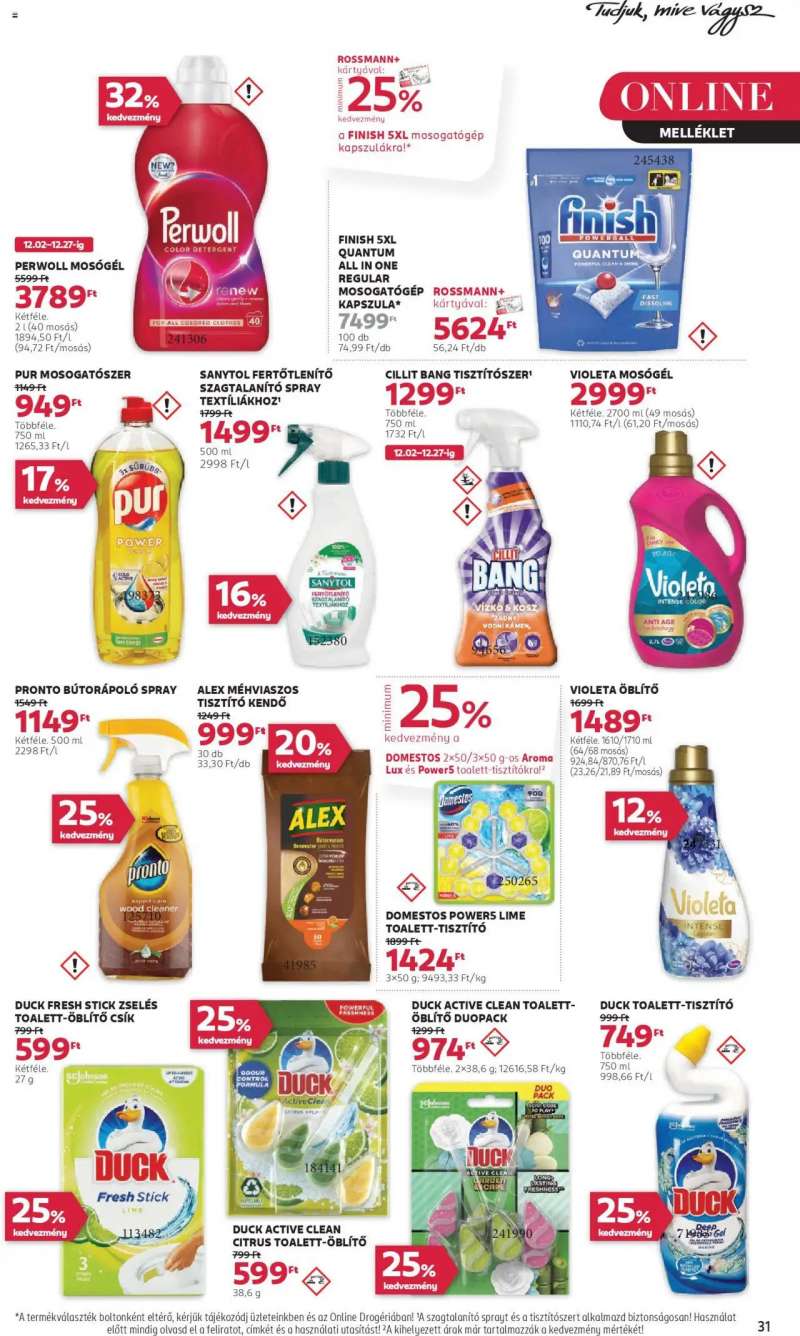 Rossmann Akciós újság Rossmann 33 oldal