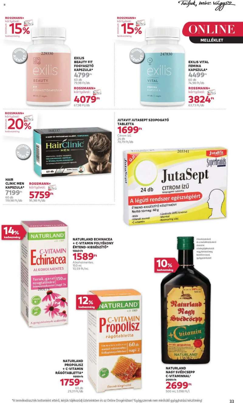 Rossmann Akciós újság Rossmann 35 oldal