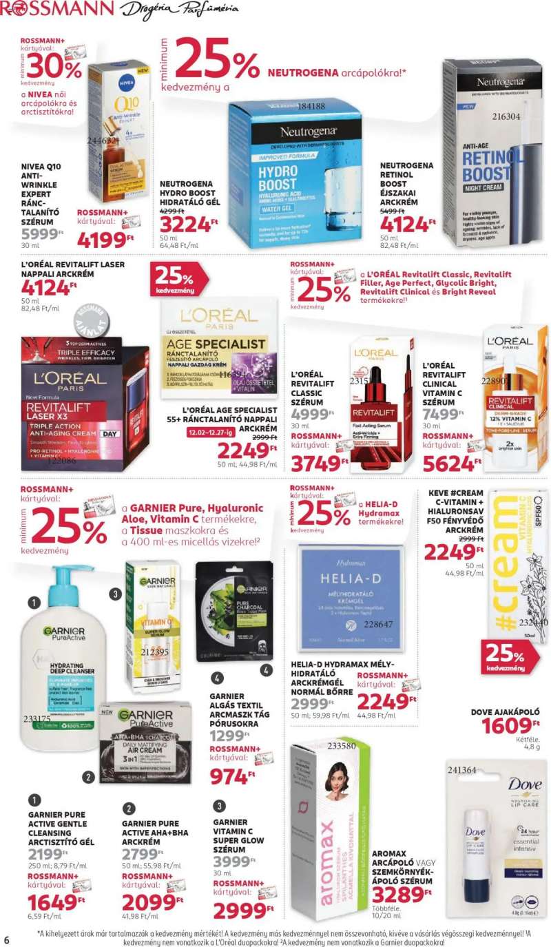 Rossmann Akciós újság Rossmann 6 oldal