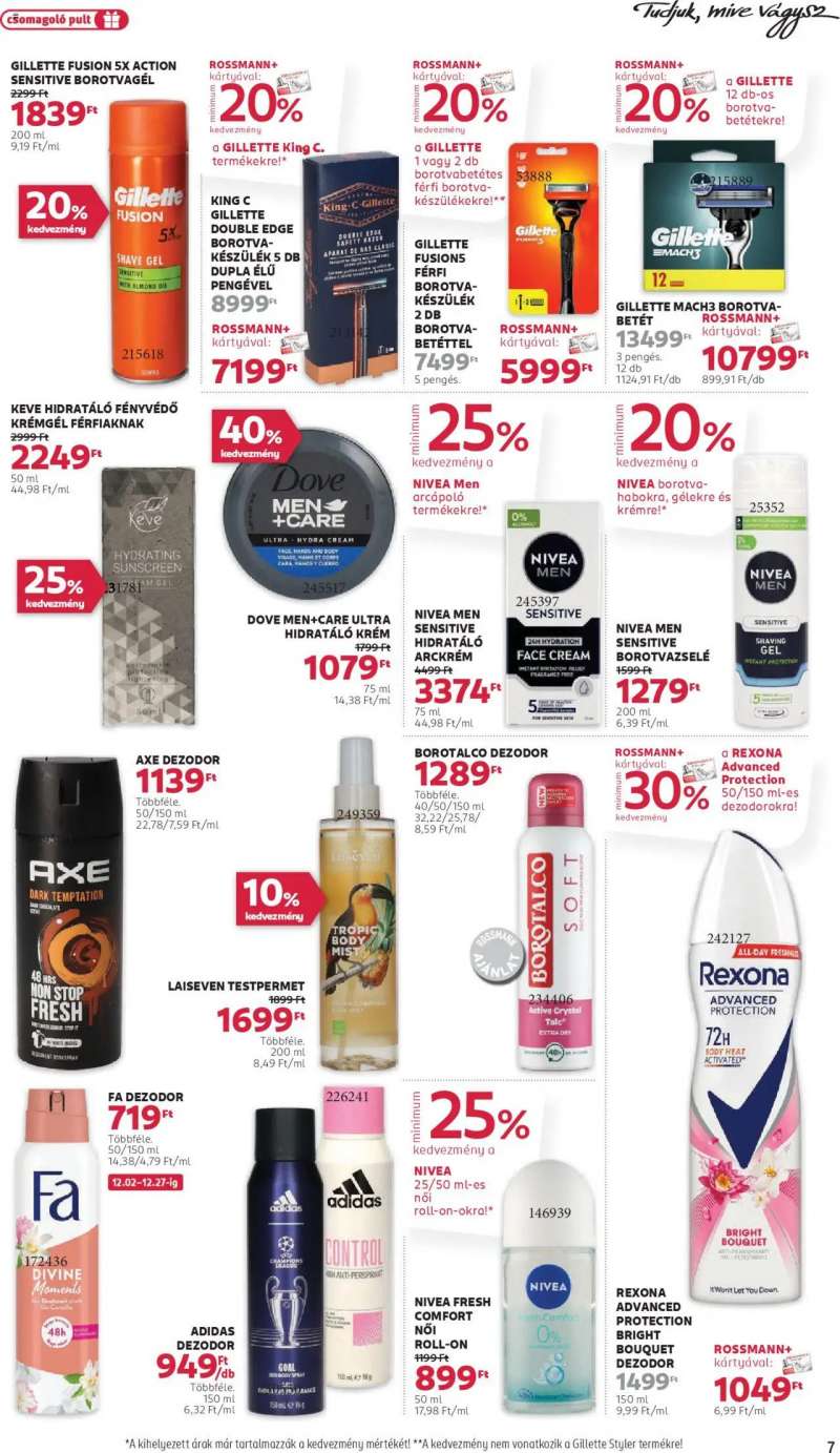 Rossmann Akciós újság Rossmann 7 oldal