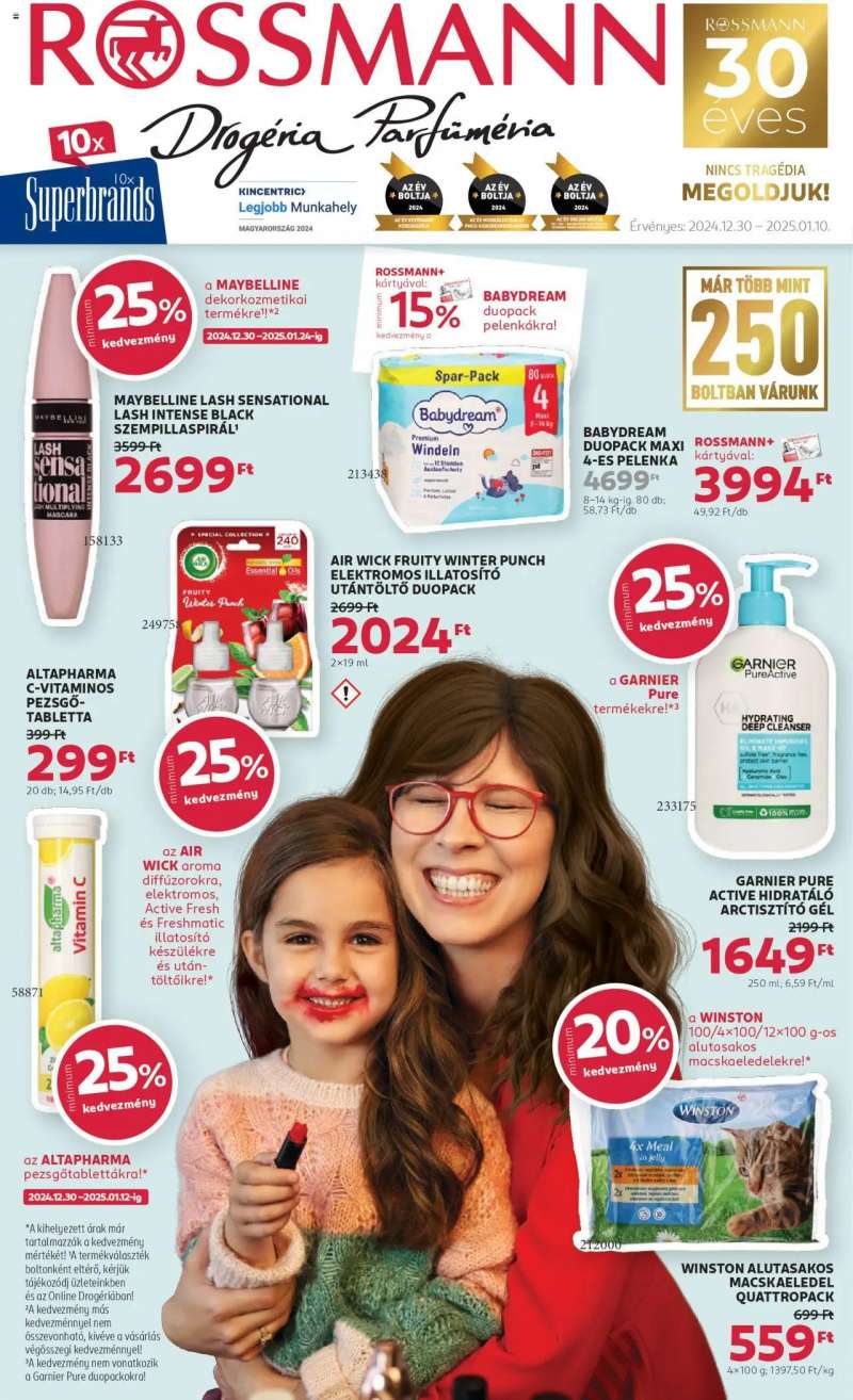 Rossmann Akciós újság Rossmann 1 oldal