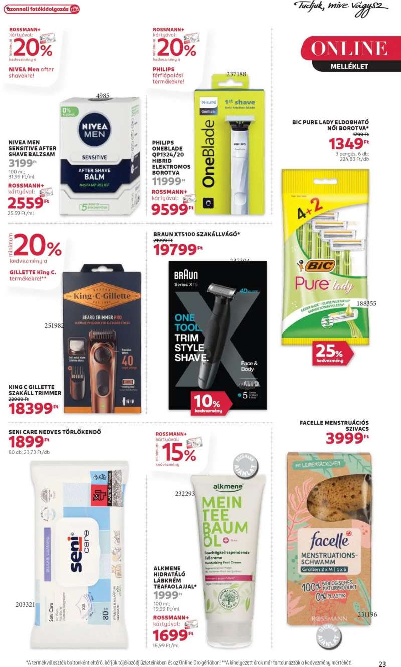 Rossmann Akciós újság Rossmann 25 oldal