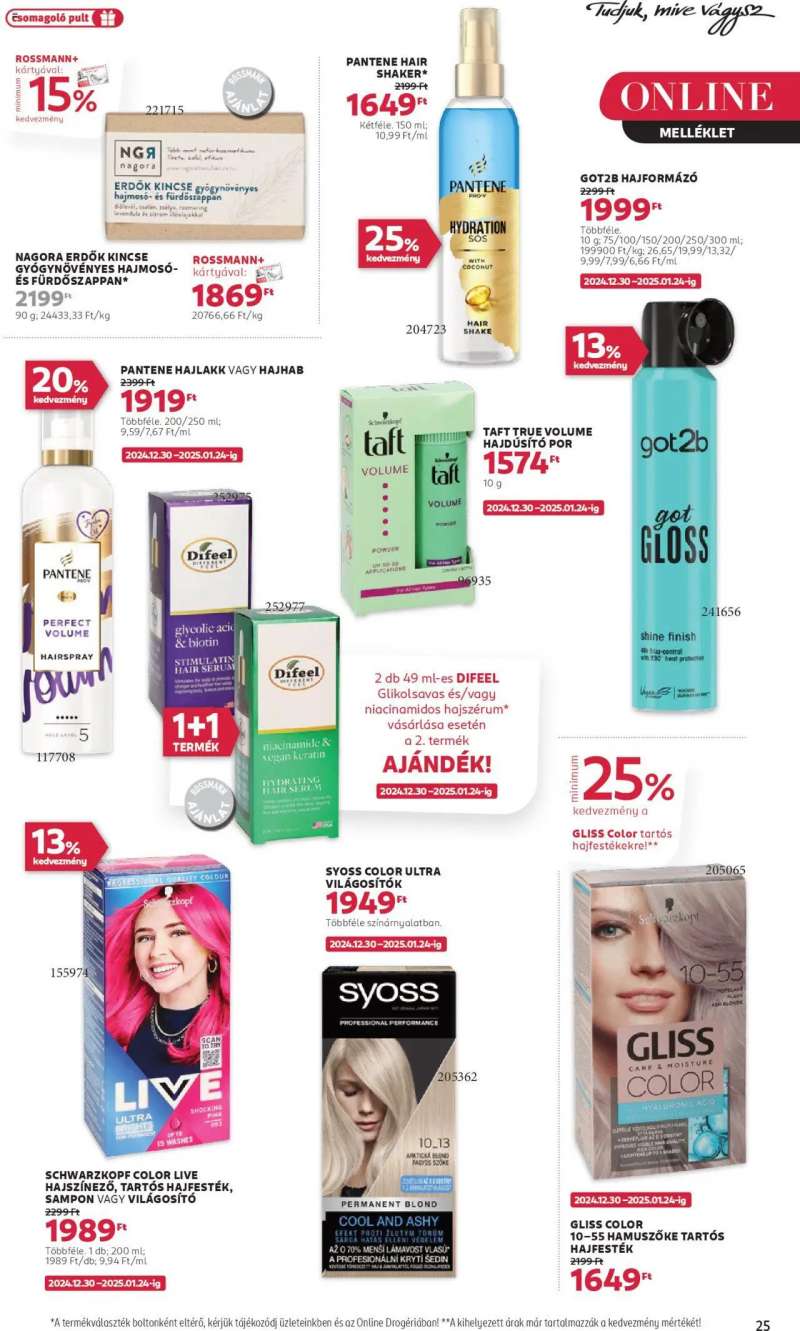 Rossmann Akciós újság Rossmann 27 oldal