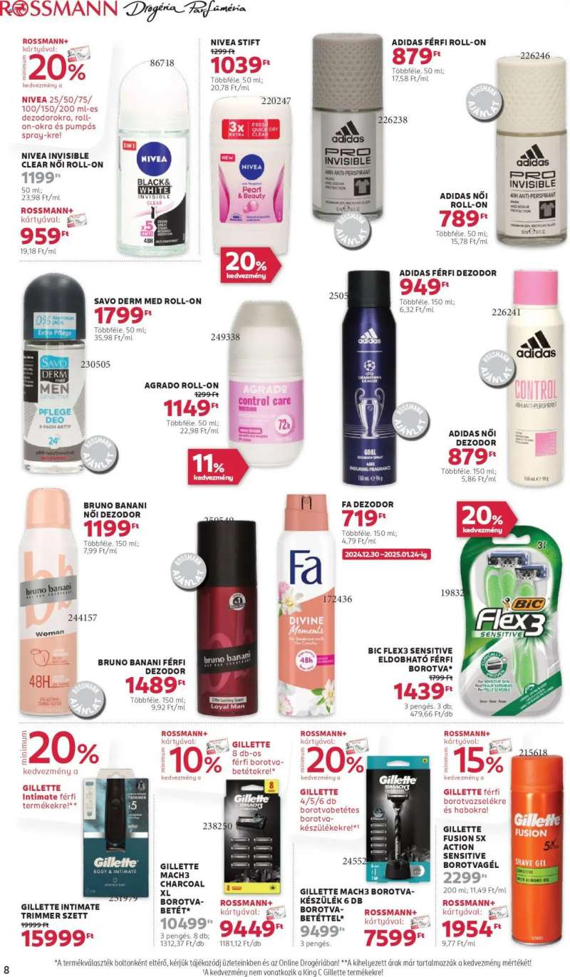 Rossmann Akciós újság Rossmann 8 oldal