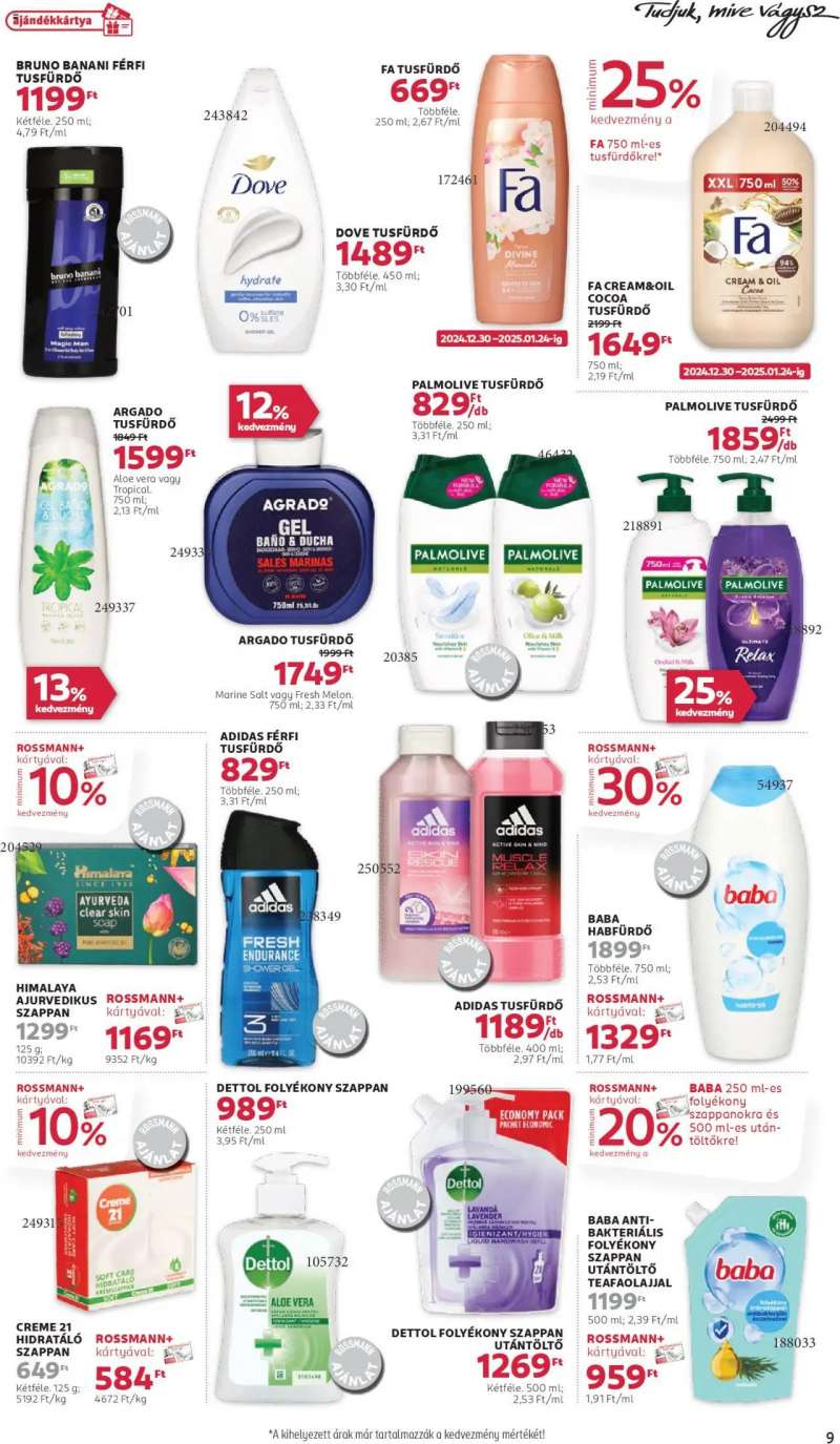 Rossmann Akciós újság Rossmann 9 oldal